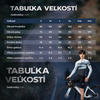 Cyklistický dres RockBros s dlhým rukávom, veľ.L, pánsky