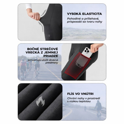 Cyklistické dámske termo nohavice RockBros, veľ.L, zateplené