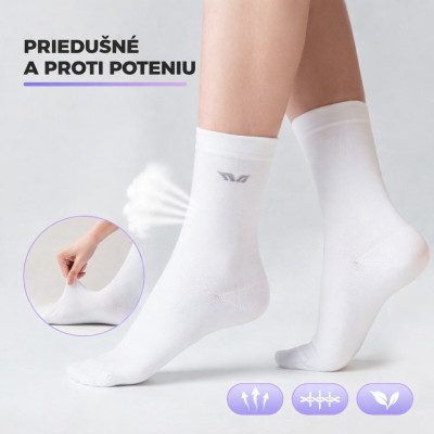 Ponožky dámske RockBros cyklistické, veľ. S (35-38 cm), biele