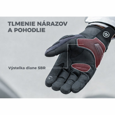 Rukavice RB zateplené cyklistické, veľkosť L