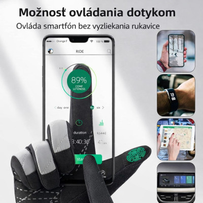 Rukavice RB Termo protišmykové, veľkosť L, čierne