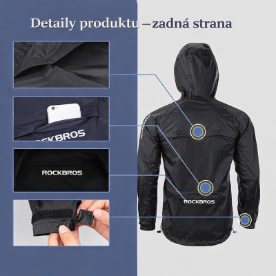copy of Bunda-cyklistická RB, nepremokavá, vetruodolná, veľ.L