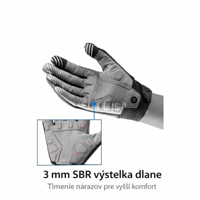 Rukavice RB protišmykové plnoprsté, veľkosť M