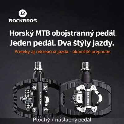 Pedál RockBros platforma aj pre nášlapnú obuv,ložiskový