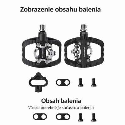 Pedál RockBros platforma aj pre nášlapnú obuv,ložiskový