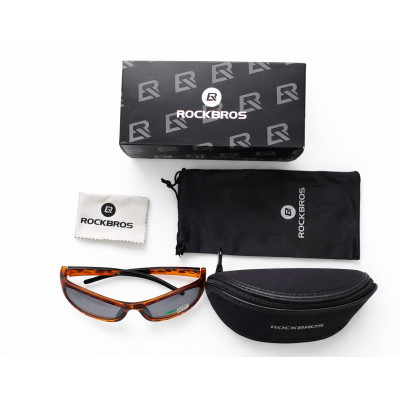 Okuliare RockBros, hnedé