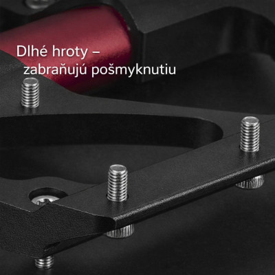 Pedál RB, PL,LSL Flat Al, 9/16, čierno červený