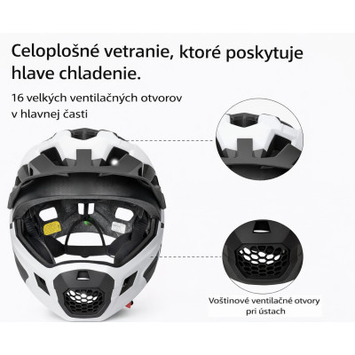 Prilba, RB, bielo/čierna, veľ.S 48-54cm