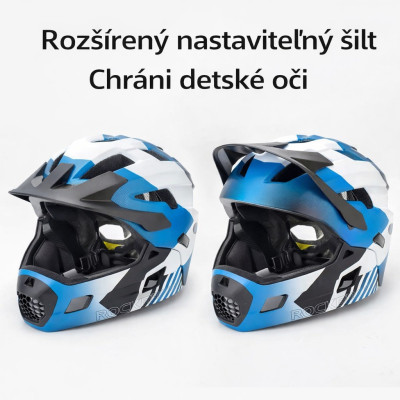 Prilba, RB, bielo/modrá, veľ.M 54-57cm