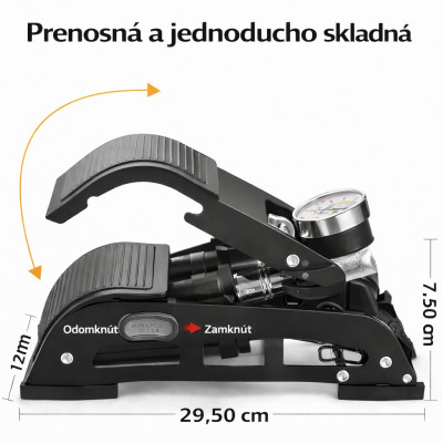 Pumpa RB nožná s manometrom