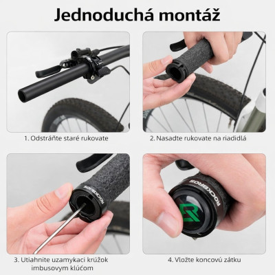 Rukoväť RB, skrutkovacia, TPR kratón, čierna