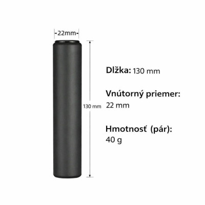 Rukoväť RockBros penová, 130 mm, čierna