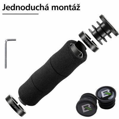 Rukoväť RB penová, AL.skrutkovacia, 130mm, čierna