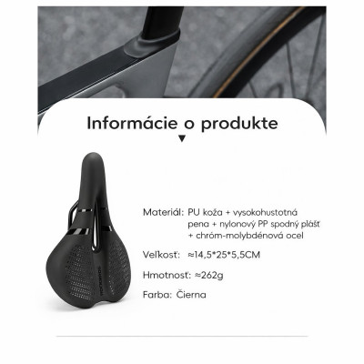 Sedlo RockBros MTB Ergonomické,bez zámku