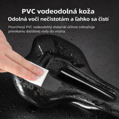 Sedlo RockBros s otvorom, ergonomické, bez zámku,čierne