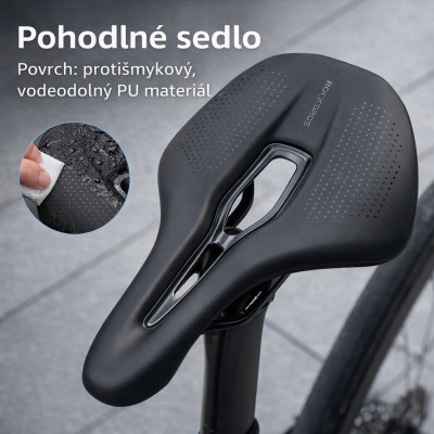 Sedlo RockBros ergonomické z PU kože s vysokou hustotou