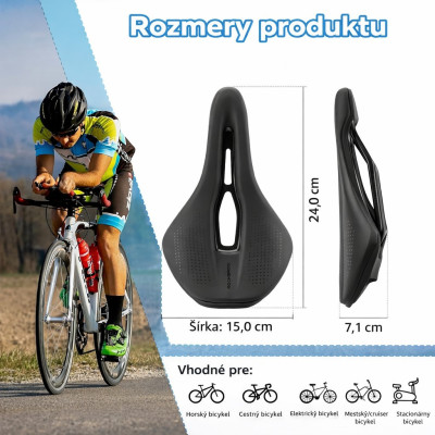 Sedlo RockBros ergonomické z PU kože s vysokou hustotou