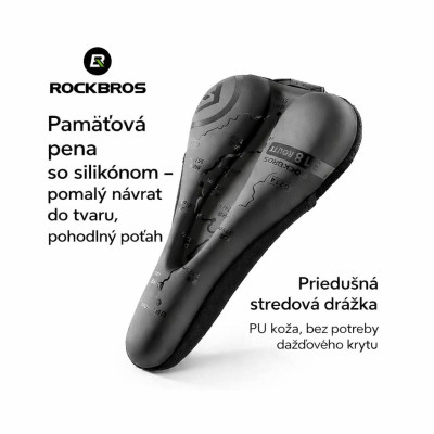 Poťah sedla RB silikónový gél, vhodný pre MTB