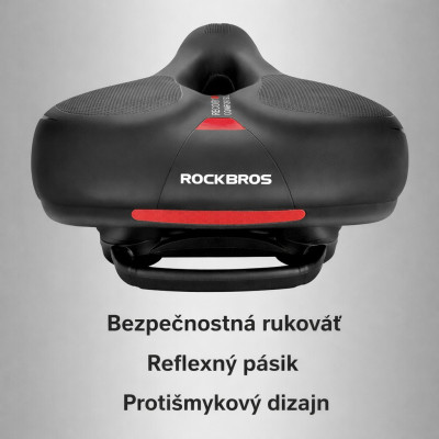 Sedlo Gel RB s otvorom a rukoväťou, so zámkom