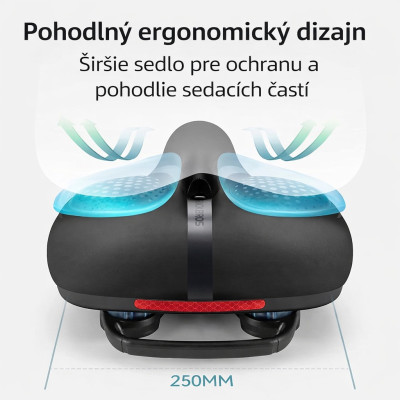 Sedlo Gel RB s otvorom a rukoväťou, so zámkom