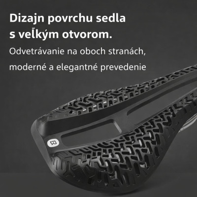 Sedlo RB s otvorom, bez zámku, čierne