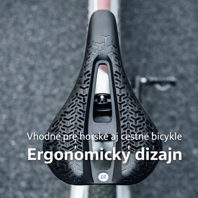 Sedlo RB s otvorom, bez zámku, čierne