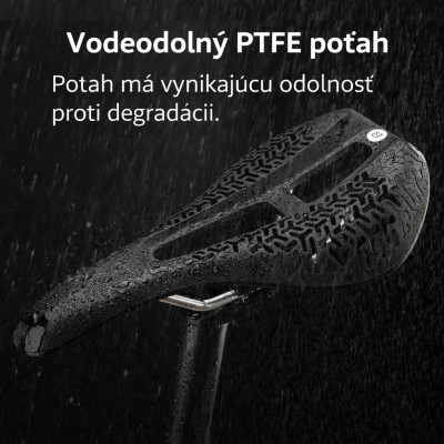 Sedlo RB s otvorom, bez zámku, čierne