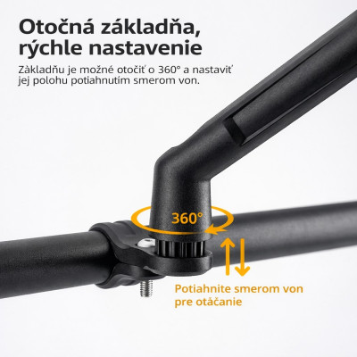 Zrkadlo RB spätné pravé s uchytom na riaditko 21-32 mm