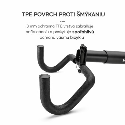 Stojan - RB držiak bicykla nástenný, sklápací za rám