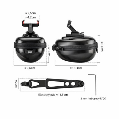 Taška RockBros podsedlová, kapacita 0,4L, titán