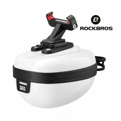 Taška RockBros podsedlová, kapacita 0,4L, bielo sivá