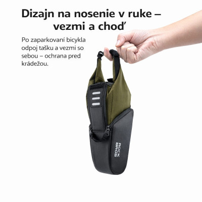 Taška RB podsedlová s vložkou, kapacita 0,8-1,3L,čierna