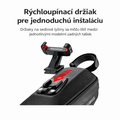 *Taška RockBros podsedlová s blatníkom, kapacita 0,8L,čierna