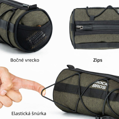 Taška RB na riadidlá, 2,4l, tmavozelená