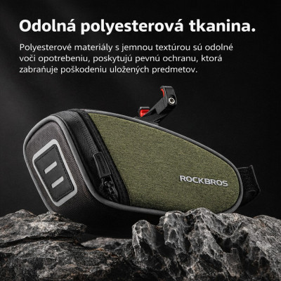Taška RB podsedlová, kapacita 1L, tmavozelená
