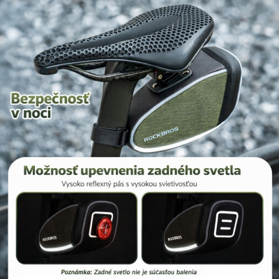 Taška RB podsedlová, kapacita 1L, tmavozelená