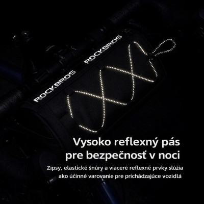 Taška RB na riadidlá, 1,5l,čierna