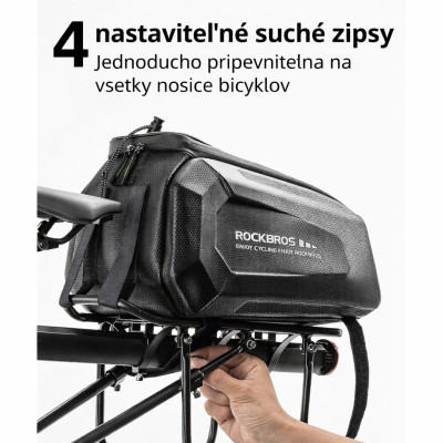 Taška RB na nosič, kapacita 9L, čierna