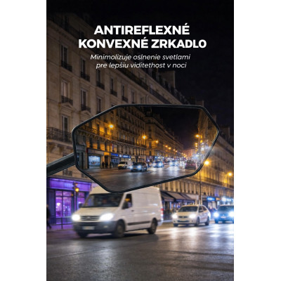 Zrkadlo RockBros spätné pravé s uchytom na riaditko