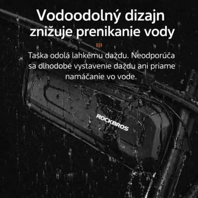 Taška RB do rámu,kapacita 2,5L, čierna