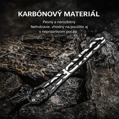 *Držiak RockBros Garmin na riaditka,karbón