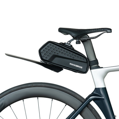 Taška RockBros podsedlová s blatníkom, 1,3l, čierna