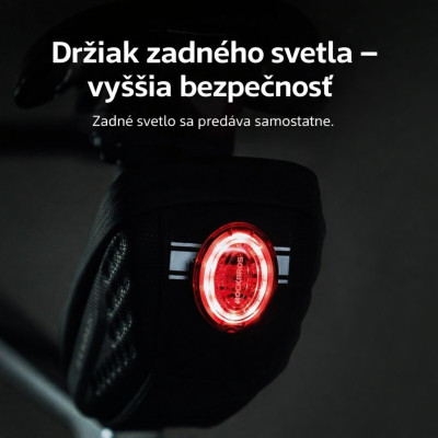 Taška RockBros podsedlová s blatníkom, 1,3l, čierna