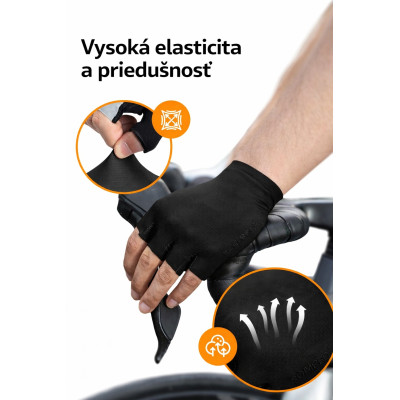 Rukavice RockBros protišmykové, veľ.XL, čierne