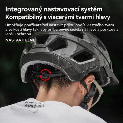 Prilba RockBros pre mládež so šiltom, veľ.M s otoč.uťah.,čierna