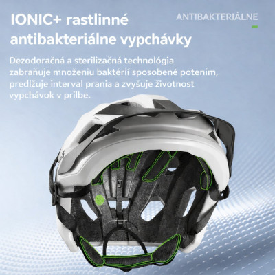 Prilba RockBros pre mládež so šiltom, veľ.M s otoč.uťah.,biela