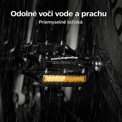 Pedál RockBros, PL,LSL Flat Al, 9/16, čierny.