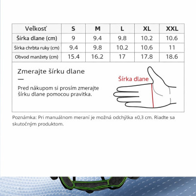 Rukavice RockBros protišmykové, veľ.L, čierne