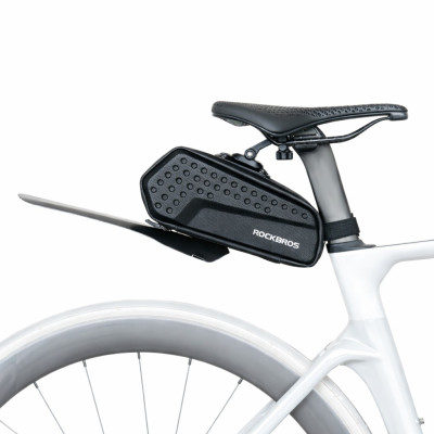 Taška RockBros podsedlová s blatníkom, 1,3l, čierna