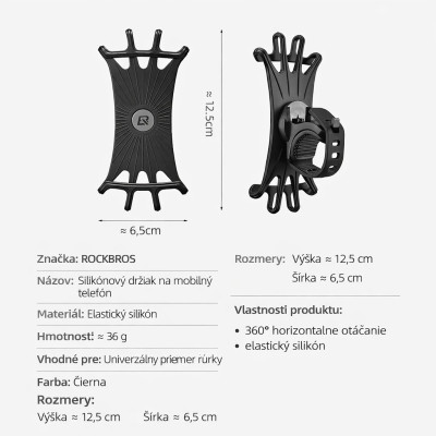 Držiak silikón RB na smartphone a iPhone